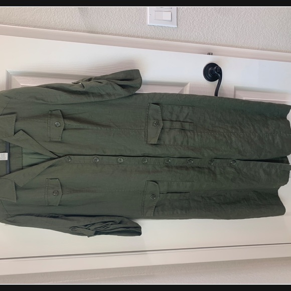 Address Maggy 100% linen dress in size 12, button down quarter sleeve - Picture 9 of 14